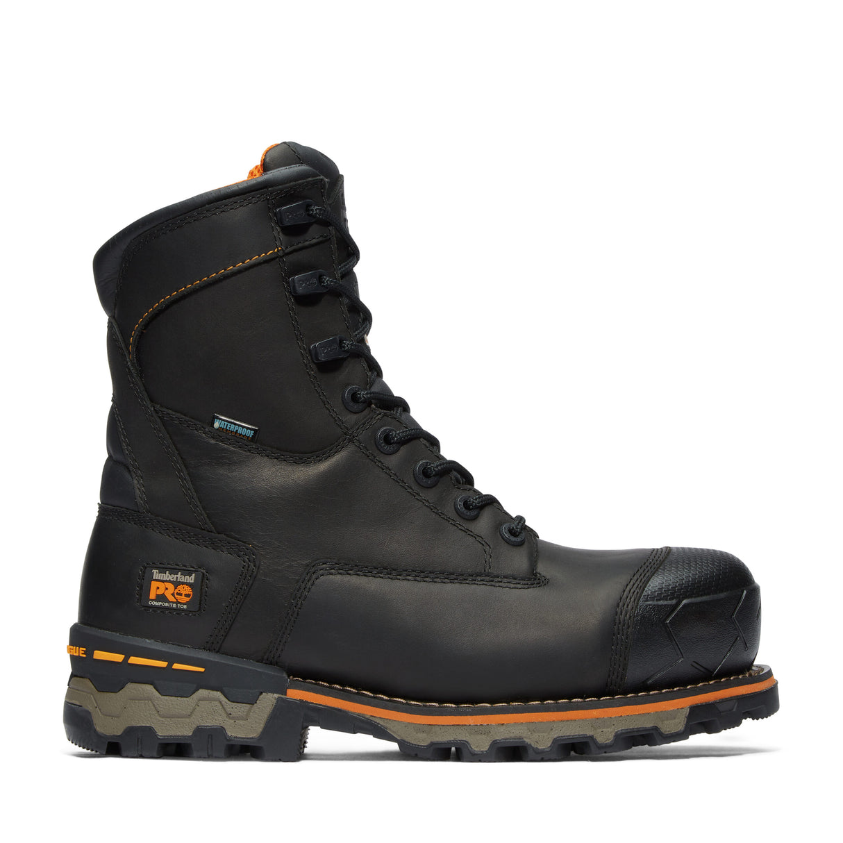 TIMBERLAND PRO® BOONDOCK 8'' BLACK WORK BOOT WITH COMPOSITE TOECAP - TB089645001 | TI0209645