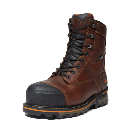 TIMBERLAND PRO® BOONDOCK 8″ WATERPROOF NON-METALLIC WORK BOOTS BROWN – TB089646214 | TI0209646