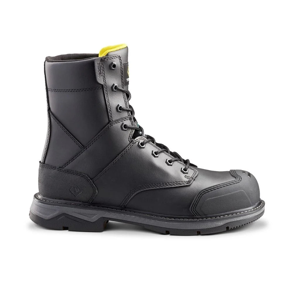 Terra Patton Unisex 8" Steel Toe Work Safety CSA Boot Black - TR0209105
