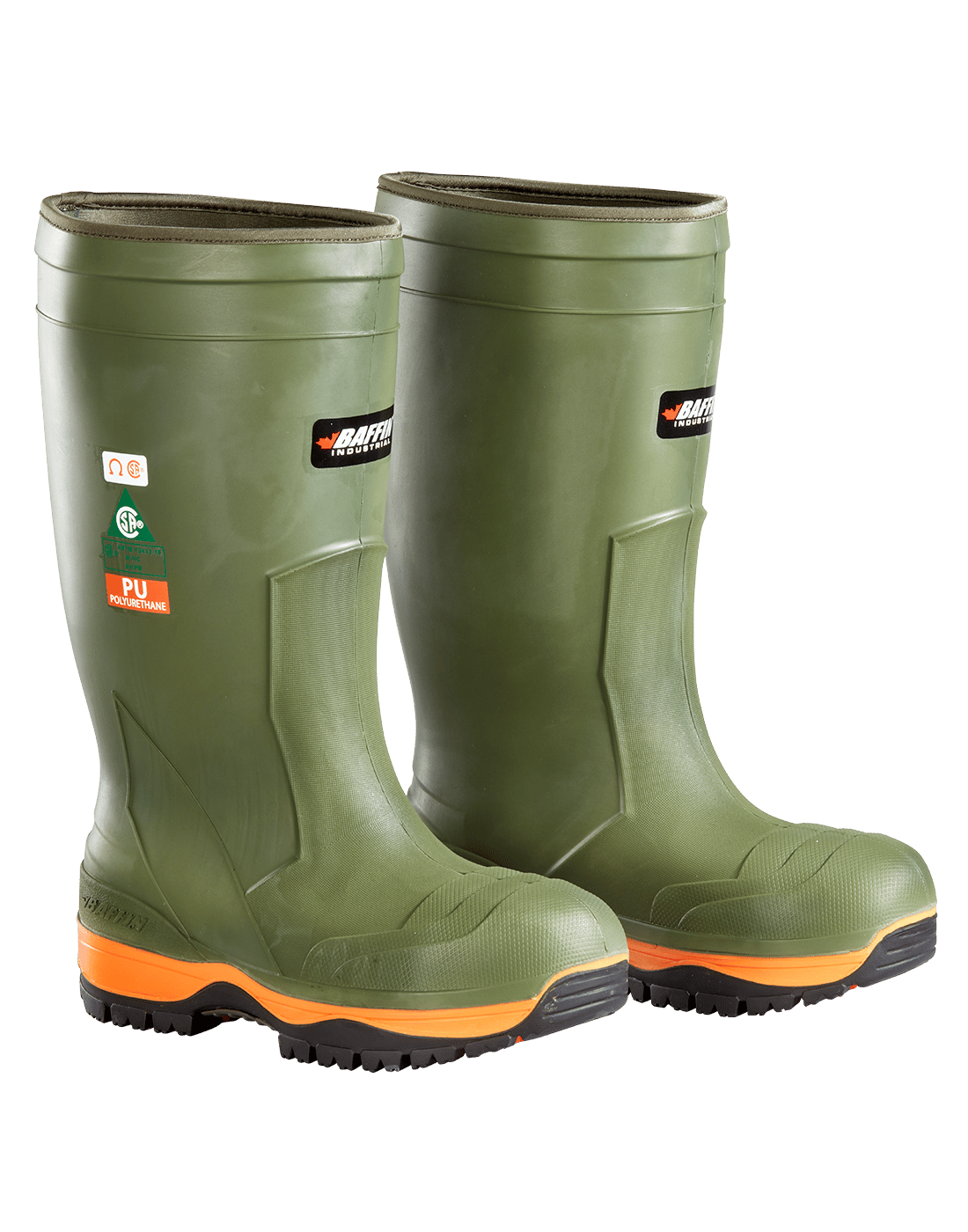 BAFFIN ICEBAR MEN’S WINTER BOOTS 15.50'' NO METAL PU - 50 °C GREEN – 5157-0000-672 | BF0213515
