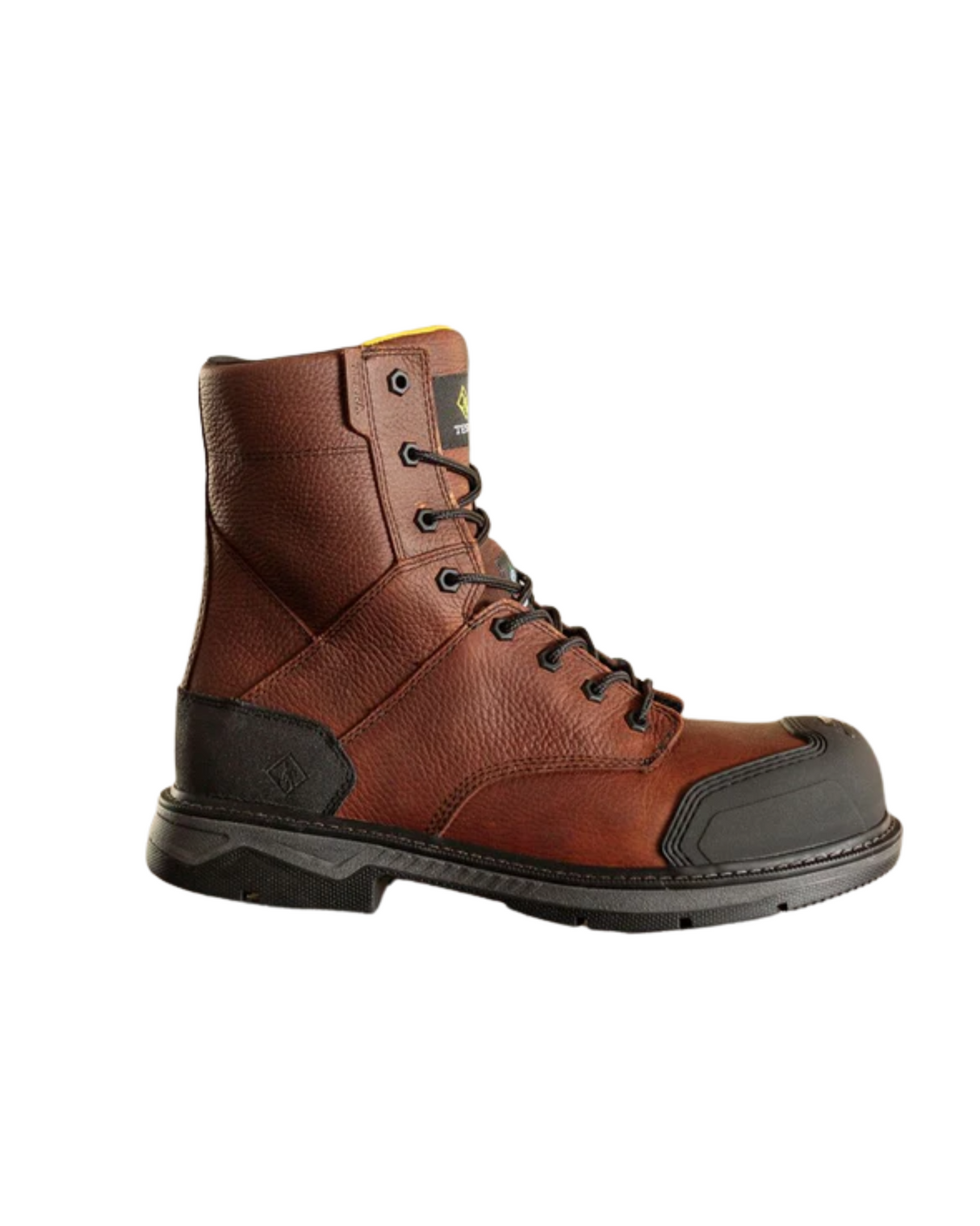 Terra Patton 8” unisex steel toe work boot Brown - TR0209104