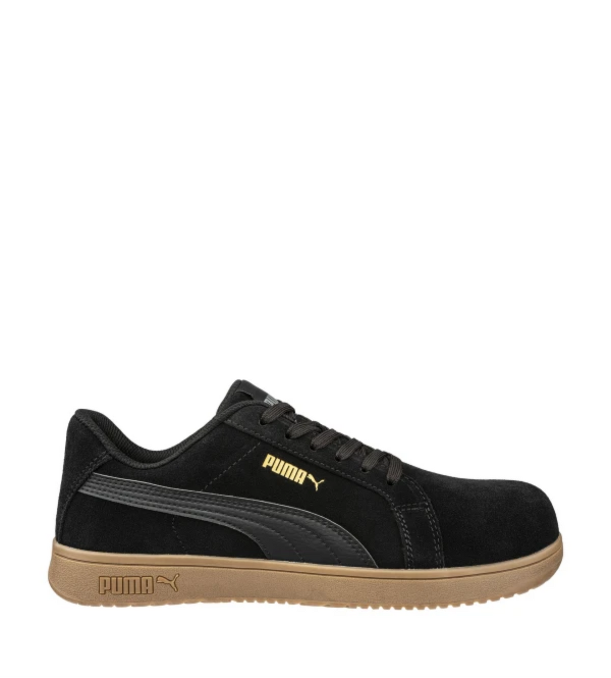 PUMA SAFETY ICONIC SUEDE BLACK GUM LOW COMPOSITE TOE SAFETY SHOES | 640323 - PM0202323