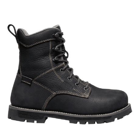 KEEN SEATTLE BOTTES DE TRAVAIL 8″ POUR FEMMES NOIR/GRIS ACIER – 1022170 | KN0509170