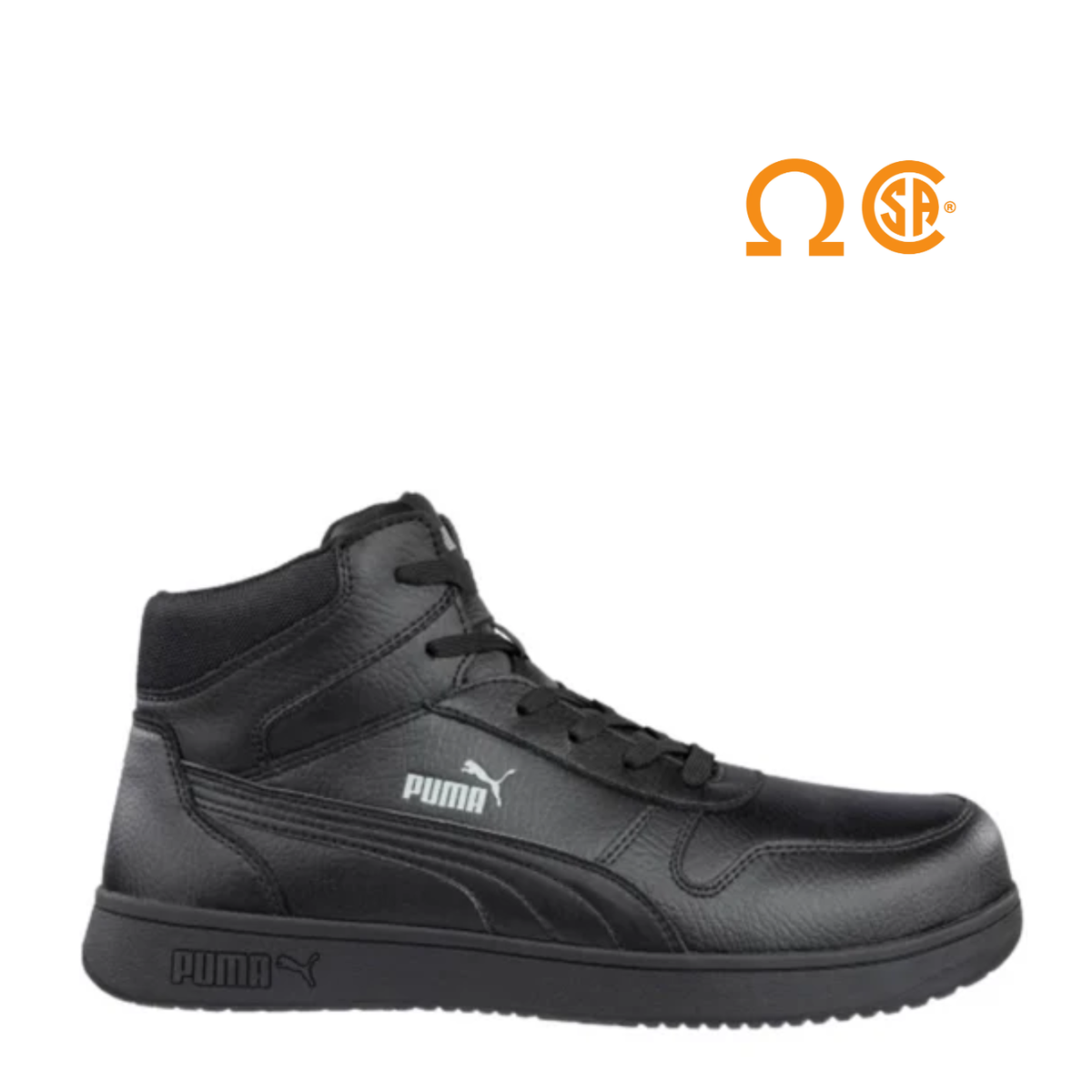 Puma Frontcourt BLK Mid Safety Work Shoes ASTM EH SR 630065