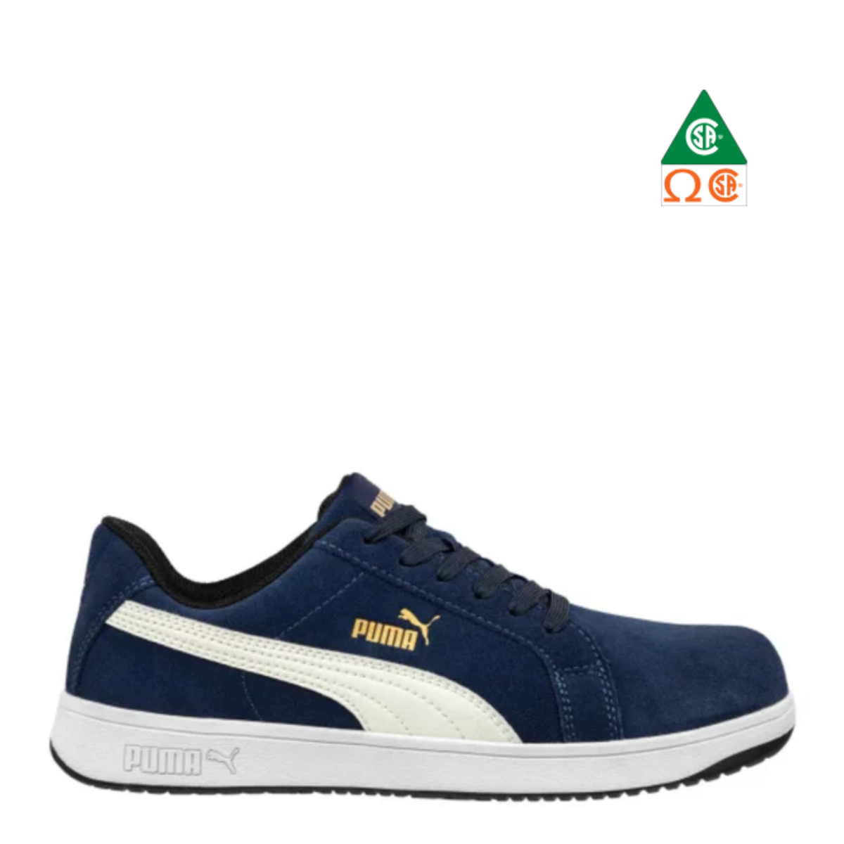 Puma Safety Iconic Suede Navy Low Safety Shoes ASTM EH SR 640023