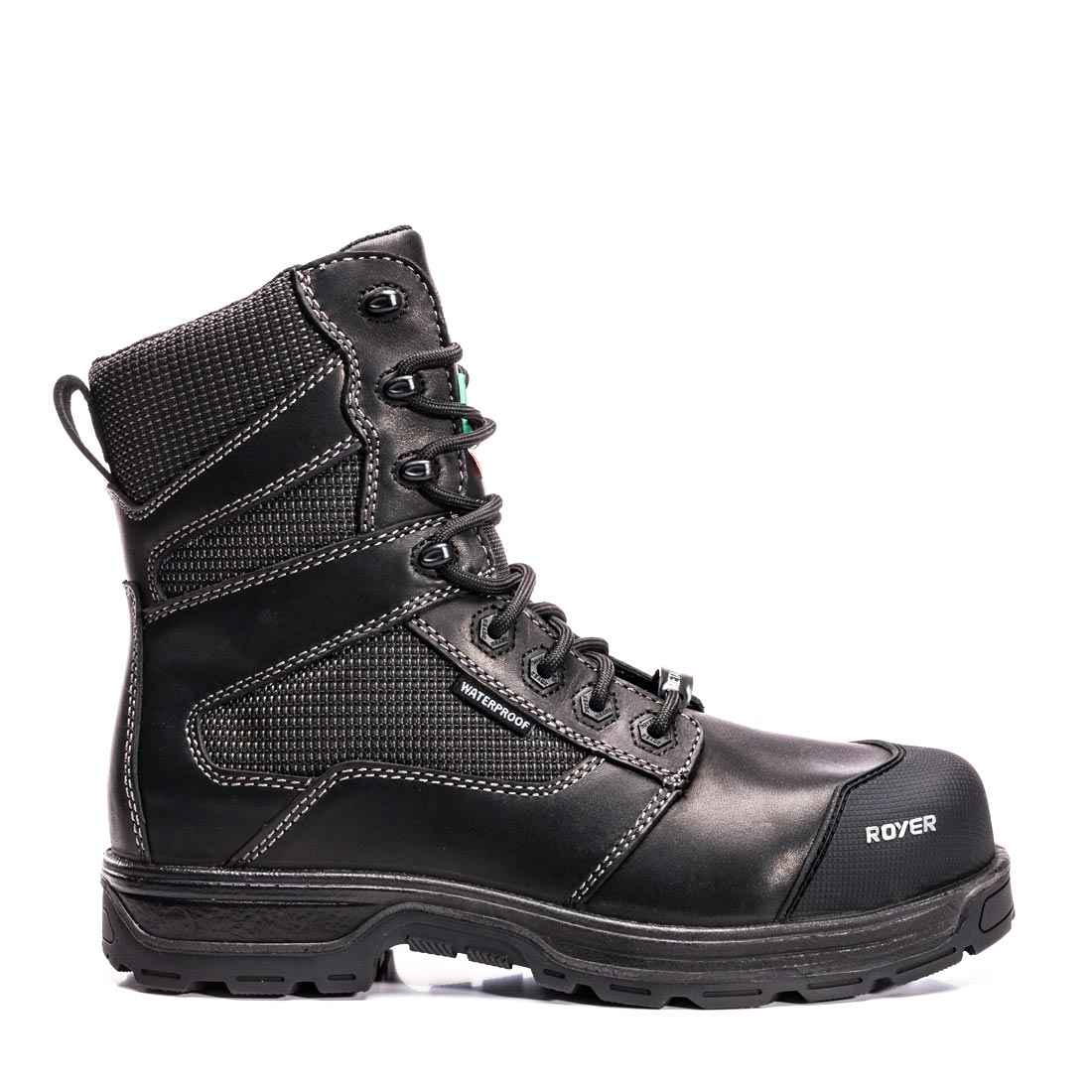 BOTTES DE TRAVAIL ROYER AGILITY™ AIRFLOW™ 8″ IMPERMÉABLES SANS MÉTAL AVEC EMBOUT PARESHOK™ CSA – 5705GT | RY0209570