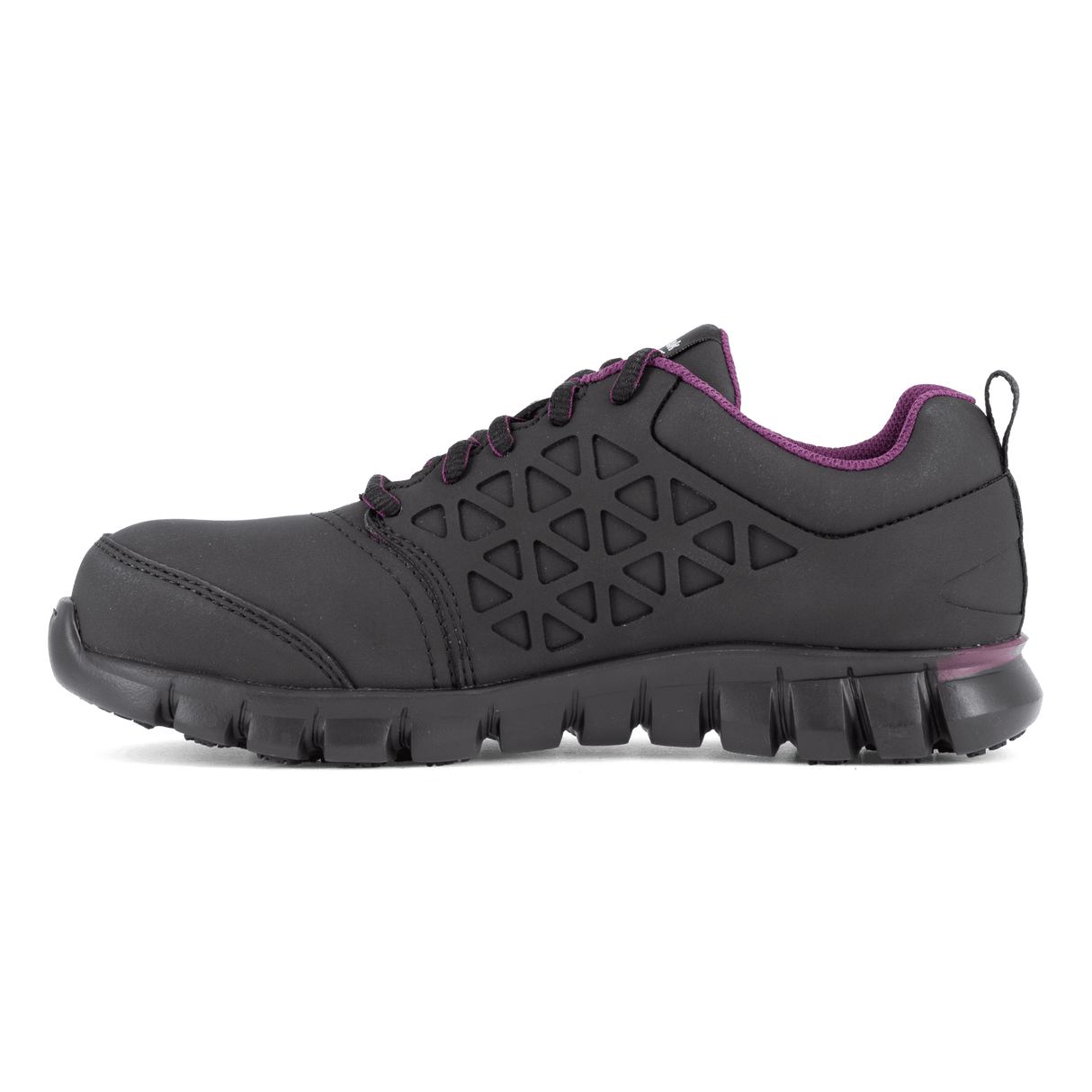 REEBOK WOMEN’S ATHLETIC WORK SHOES BLACK/PLUM – IB492 | RR0502492