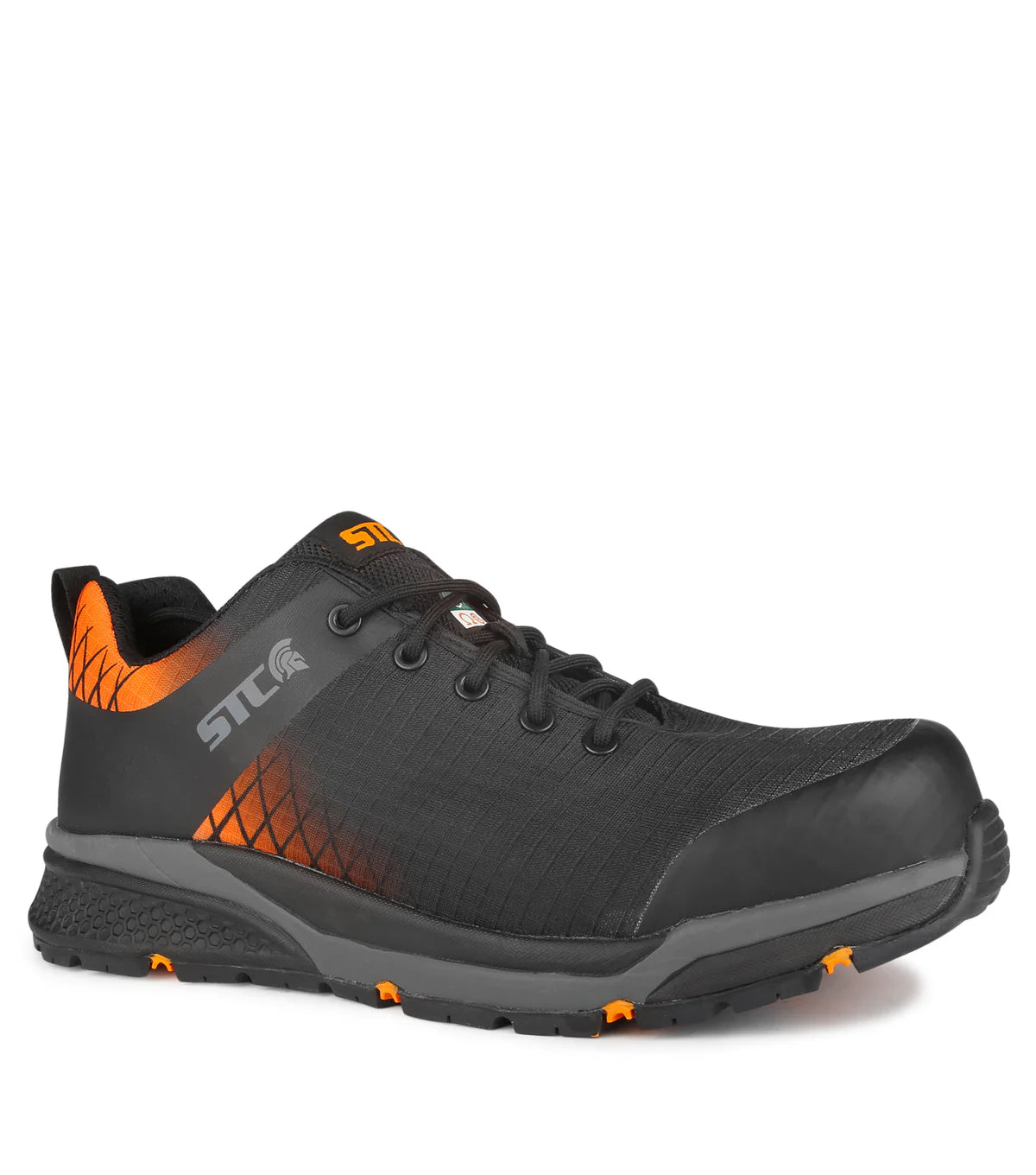 STC TRAINER ATHLETIC WORK SHOES METAL-FREE  BLACK & ORANGE – S29029-11 | PD0202029