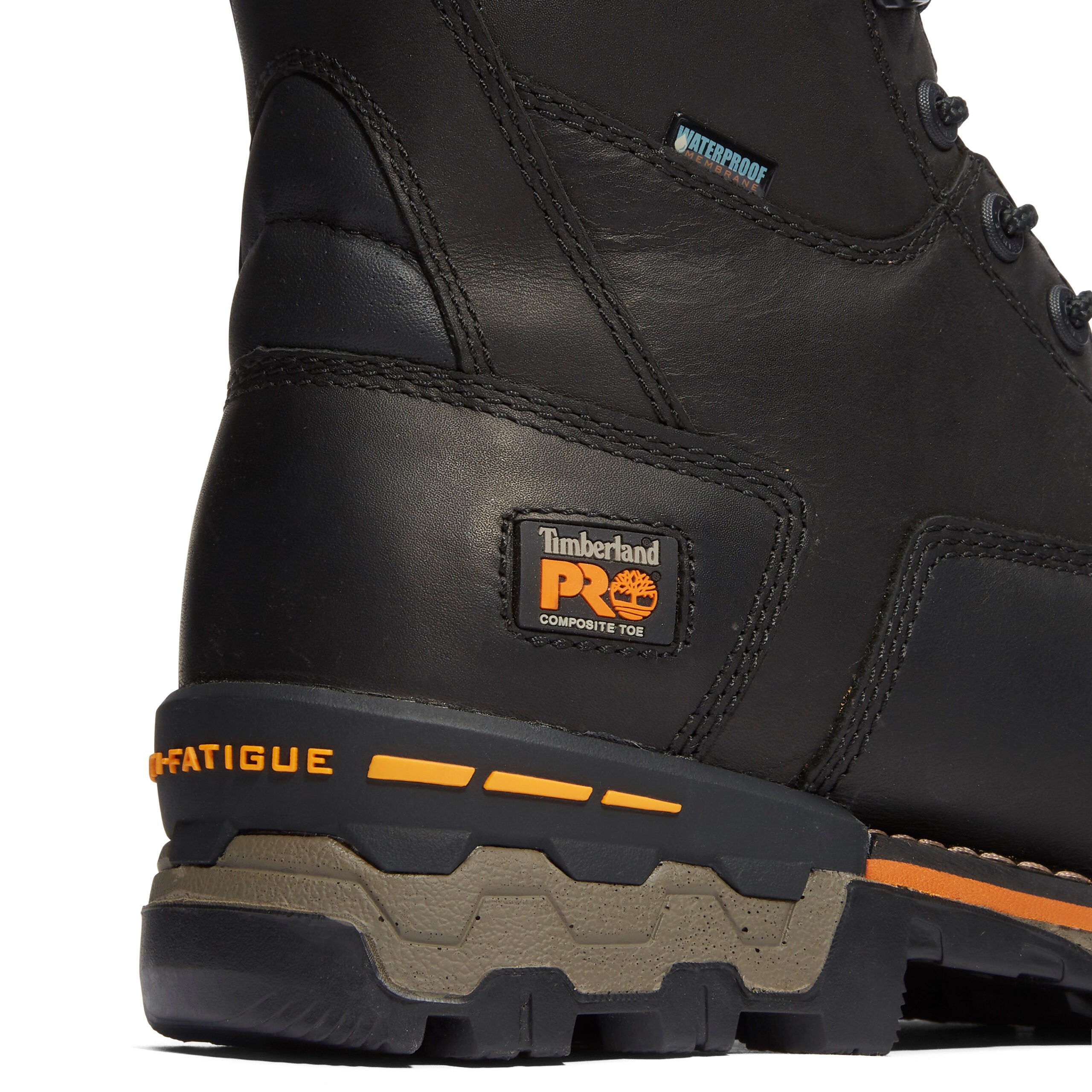TIMBERLAND PRO® BOONDOCK 8'' BLACK WORK BOOT WITH COMPOSITE TOECAP - T
