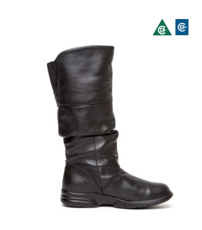 Featherlike Fergie 12″ Women’s Elegant Work Boot Black 100900 | Collins Safety