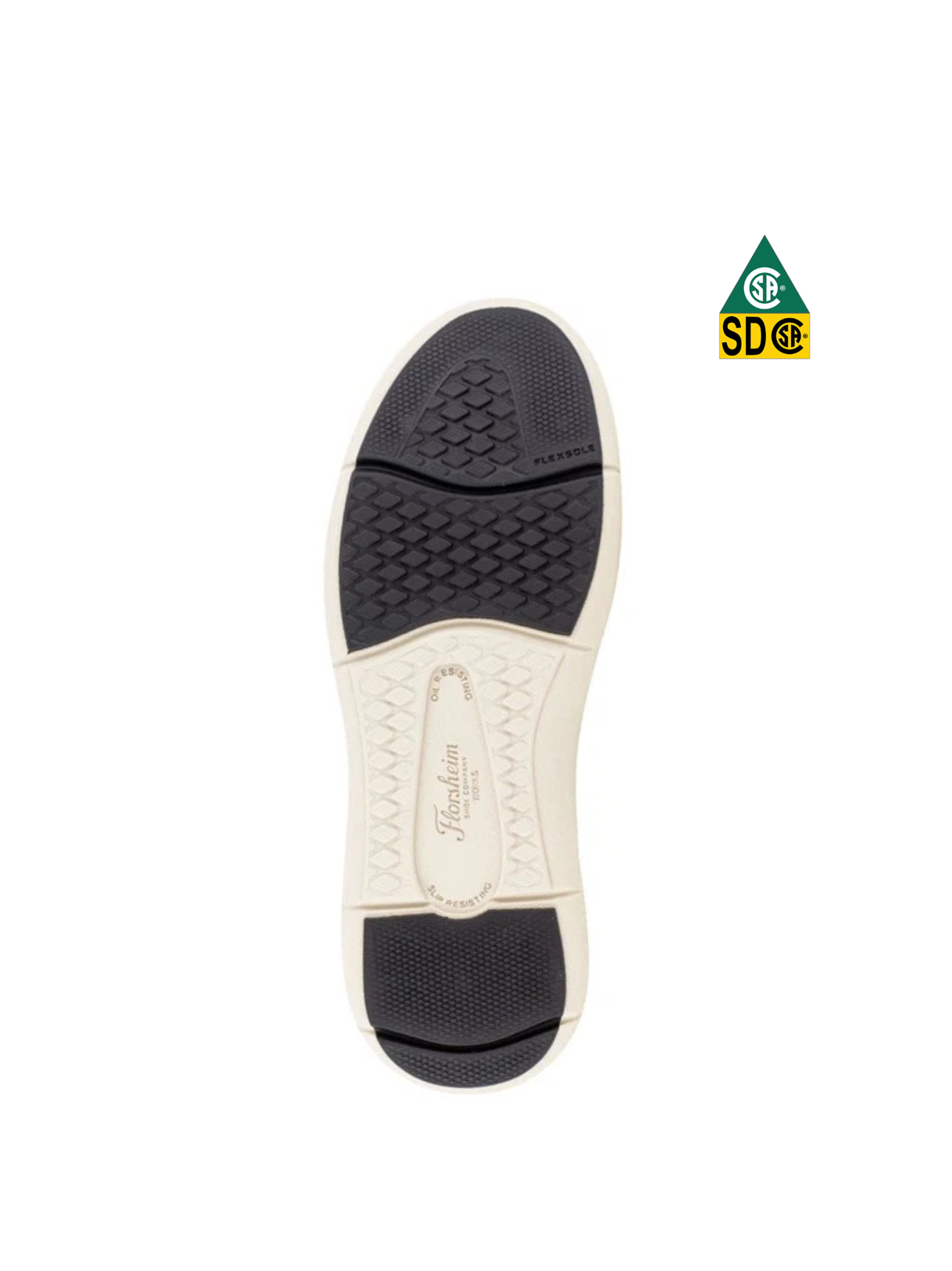 FLORSHEIM FLEET WORK BROWN COMPOSITE TOE ELASTIC WORK SNEAKER  - IF2782 | FL0102782 Collins Safety
