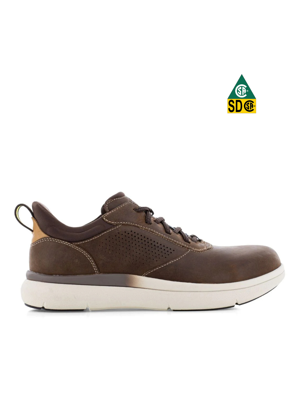 FLORSHEIM FLEET WORK CHAUSSURE DE TRAVAIL BRUNE À EMBOUТ COMPOSITE AVEC ÉLASTIQUES - IF2782 | FL0102782