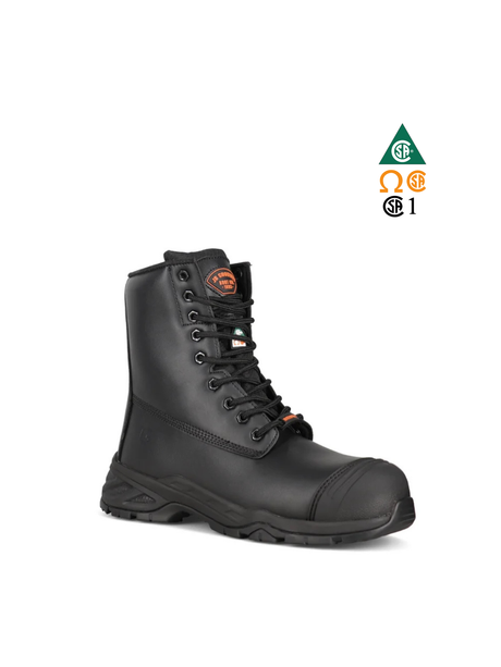JB GOODHUE NITRO2 8″ WORK BOOTS WITH BUMP TOE BLACK 14008 | Collins Safety