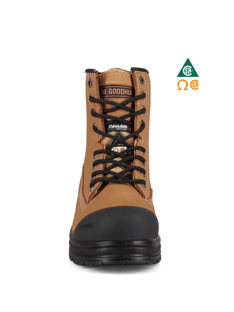 JB GOODHUE NITRO2 8″ WORK BOOTS WITH BUMP TOE TAUPE - 14009 | JB0209146 Collins Safety