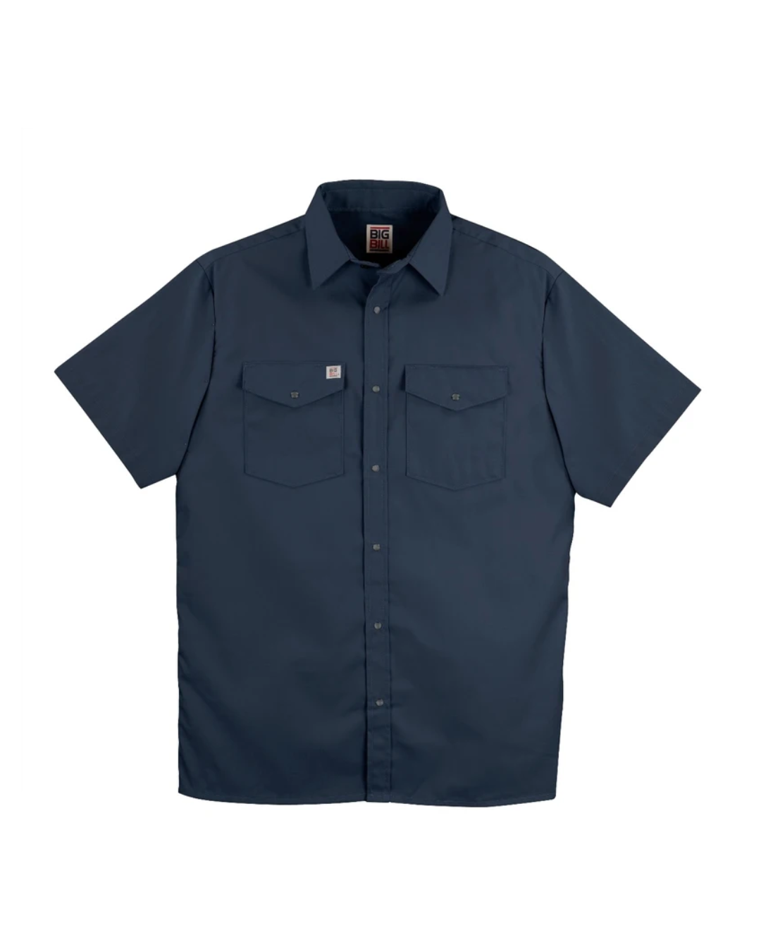 BIG BILL PREMIUM SHORT-SLEEVE SNAP FRONT WORK SHIRT | 237 NAVY | BB091N237