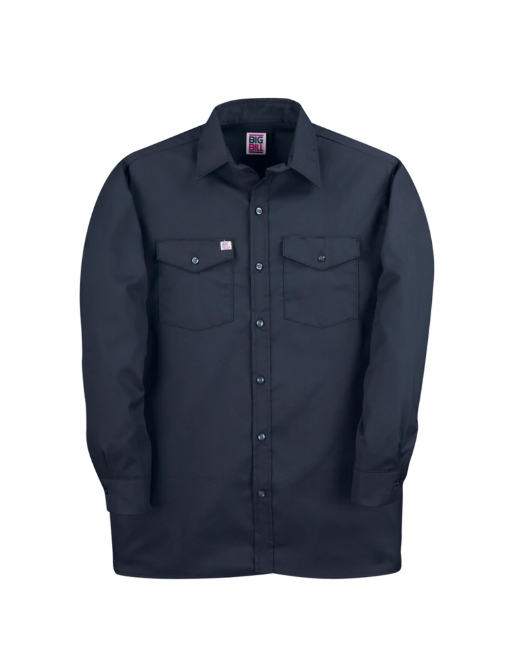 BIG BILL PREMIUM LONG-SLEEVE WORK SHIRT NAVY | 147 - BB091N147
