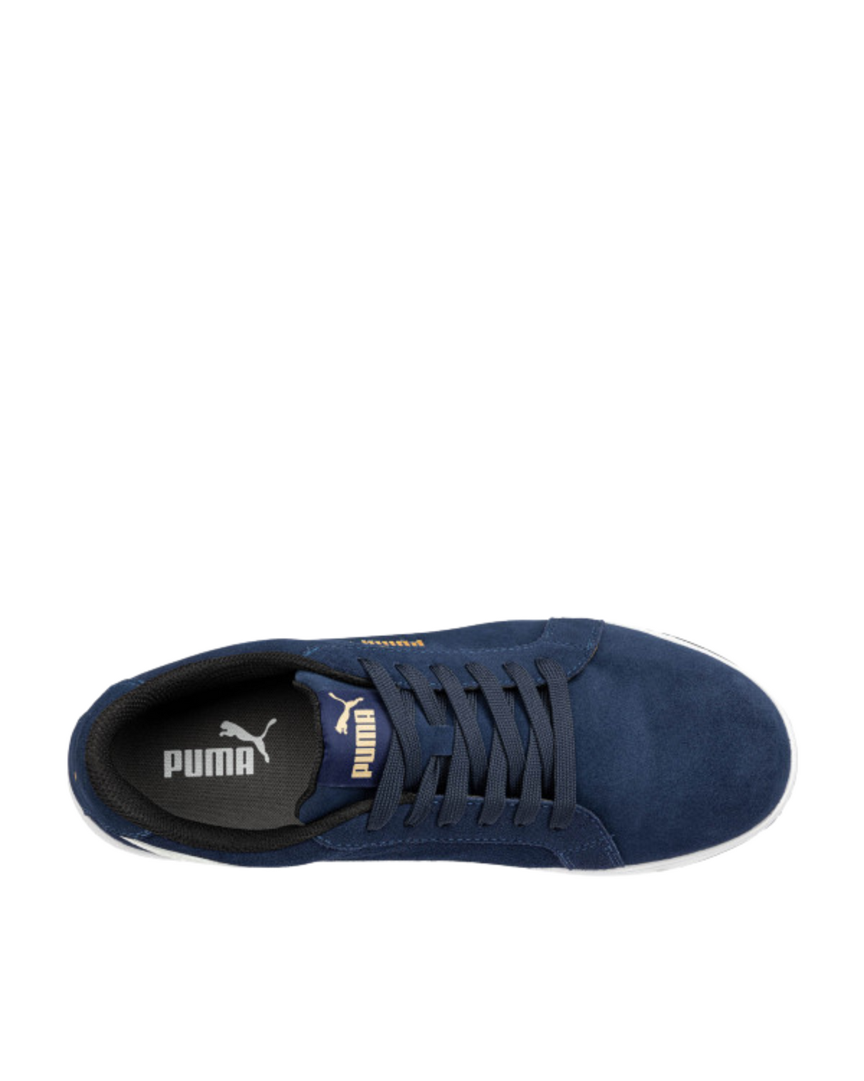 PUMA SAFETY ICONIC SUEDE NAVY LOW SAFETY WORK SHOES, ASTM EH SR | 640023 - PM0202273