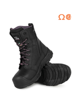 PILOTE & FILLES WOMEN'S 8″ WORK BOOTS WITH WATERPROOF LEATHER, METAL-FREE – PF6003 | NT0509003