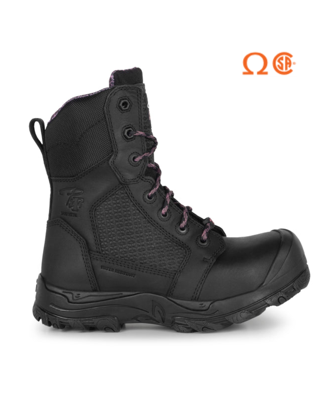 PILOTE & FILLES WOMEN'S 8″ WORK BOOTS WITH WATERPROOF LEATHER, METAL-FREE – PF6003 | NT0509003