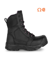 PILOTE & FILLES WOMEN'S 8″ WORK BOOTS WITH WATERPROOF LEATHER, METAL-FREE – PF6003 | NT0509003