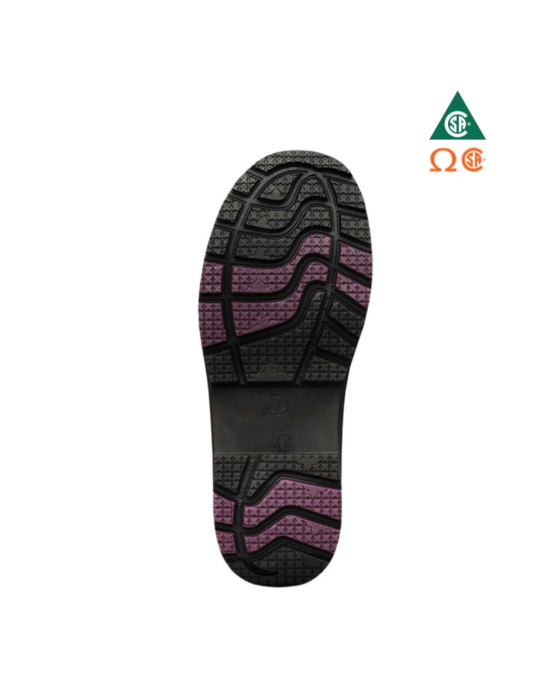 PILOTES & FILLES 8'' WORK BOOTS WITH ZIPPER FOR WOMEN – PURPLE – PF358 | NT0509358