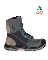PILOTE & FILLES WOMEN'S 8″ LEATHER WORK BOOTS WITH STEEL TOE – PF368 BLUE | NT0509367