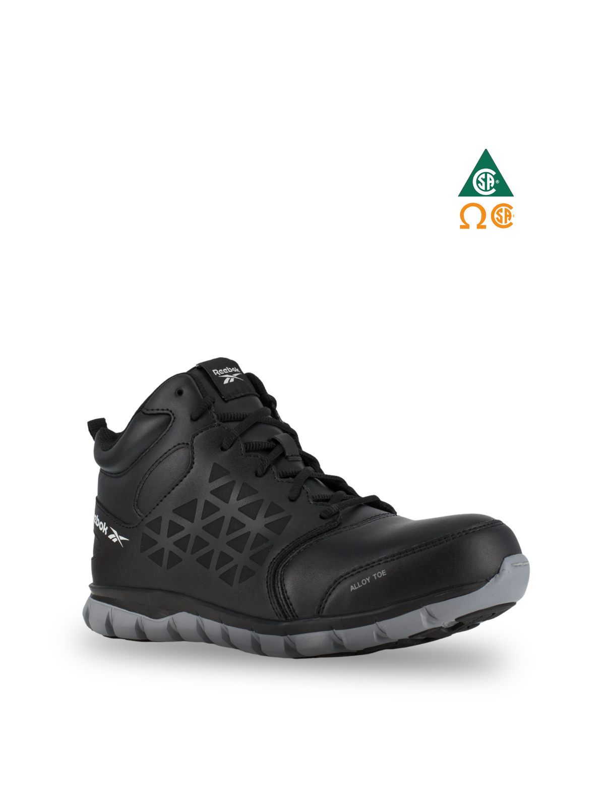 REEBOK 6″ SUBLITE CUSHION SHOES METALFREE BLACK - IB4142 | RR0207142 Collins Safety