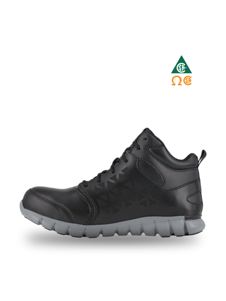 REEBOK 6″ SUBLITE CUSHION SHOES METALFREE BLACK - IB4142 | RR0207142 Collins Safety