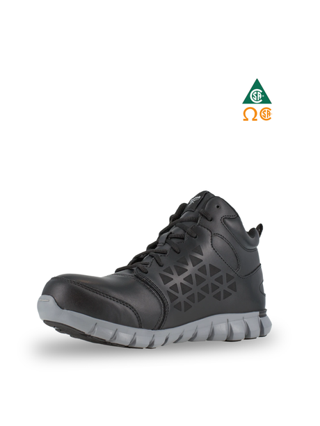 REEBOK 6″ SUBLITE CUSHION SHOES METALFREE BLACK - IB4142 | RR0207142 Collins Safety