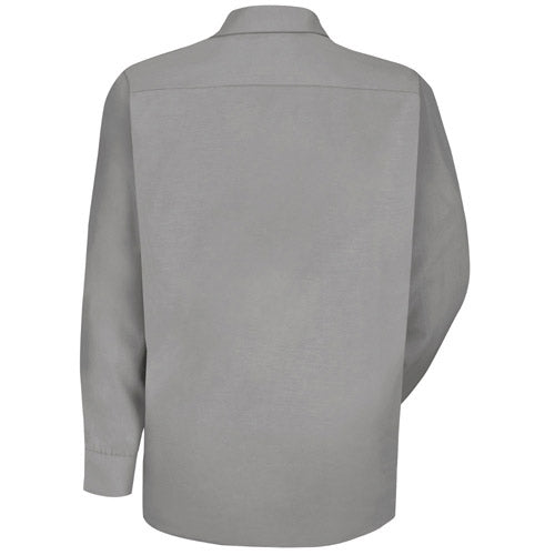 RED KAP® POCKETLESS SHIRT LONG SLEEVE GREY | SP16LA - RK091L017
