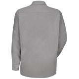 RED KAP® POCKETLESS SHIRT LONG SLEEVE GREY | SP16LA - RK091L017