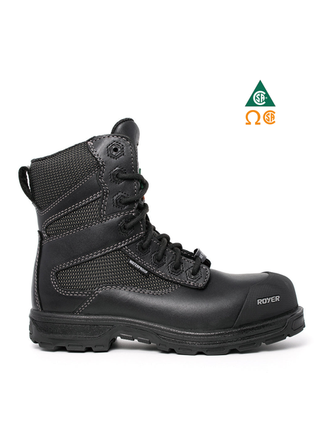 ROYER AGILITY™ AIRFLOW™ 8″ WATERPROOF METAL-FREE WORK BOOTS WITH PARESHOK™ TOE 5705GT | RY0209570 Collin's Safety