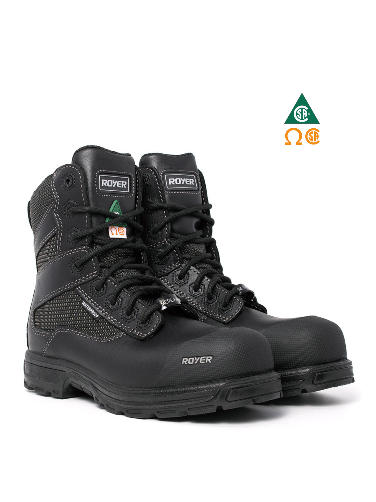 ROYER AGILITY™ AIRFLOW™ 8″ WATERPROOF METAL-FREE WORK BOOTS WITH PARESHOK™ TOE 5705GT | RY0209570 Collin's Safety