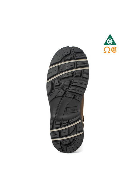ROYER 8" WORK BOOTS METAL-FREE BROWN WITH PARESHOK™ BUMPER TOE – 8620FLX | RY0209620 Collin's Safety