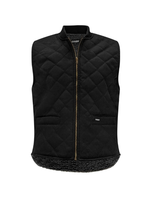WRKT WORK VEST WITH SHERPA LINING BLACK TK2740 | TK093B740