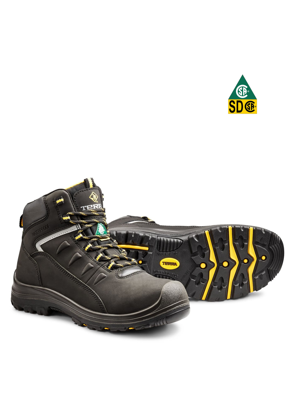 Terra Findlay 6″ Metal-Free Safety Shoes Black 305205 | Collins Safety