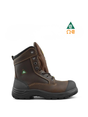TIGER 8″ WATERPROOF LEATHER SAFETY WORK BOOTS BROWN  – 7888-C | TG0209888 Collin's Safety