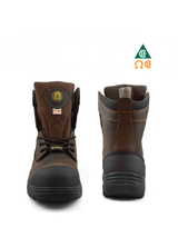 TIGER 8″ WATERPROOF LEATHER SAFETY WORK BOOTS BROWN  – 7888-C | TG0209888 Collin's Safety