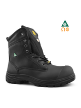 TIGER 8″ WATERPROOF LEATHER SAFETY WORK BOOTS BLACK 7888-B | TG0209889 Collin's Safety