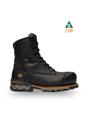 TIMBERLAND PRO® BOONDOCK 8'' BLACK WORK BOOT WITH COMPOSITE TOECAP - TB089645001 | TI0209645 Collins Safety