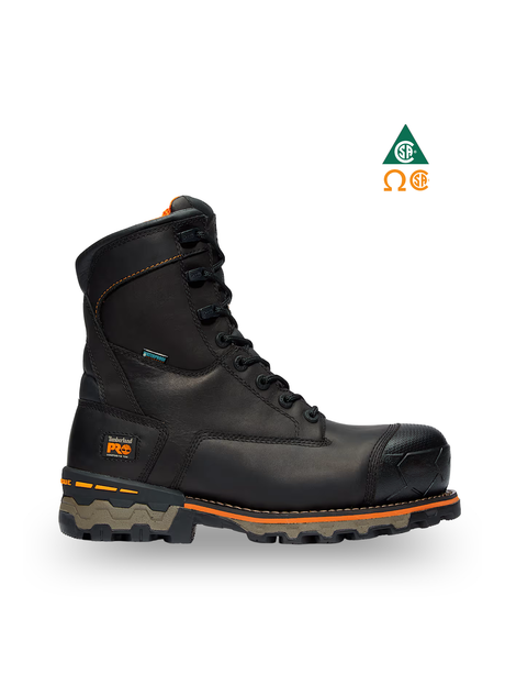 TIMBERLAND PRO® BOONDOCK 8'' BLACK WORK BOOT WITH COMPOSITE TOECAP - TB089645001 | TI0209645 Collins Safety