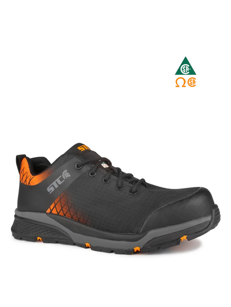 STC TRAINER ATHLETIC WORK SHOES METAL-FREE  BLACK & ORANGE – S29029-11 | PD0202029 Collins Safety