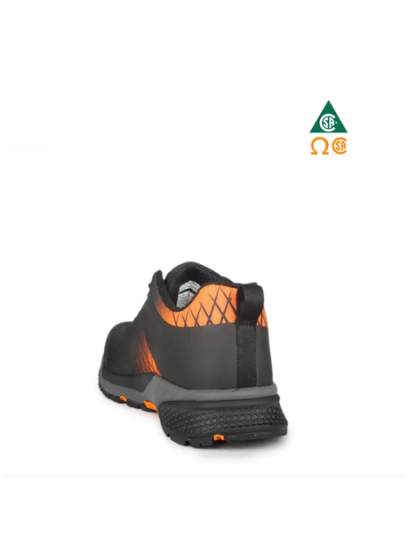 STC TRAINER ATHLETIC WORK SHOES METAL-FREE  BLACK & ORANGE – S29029-11 | PD0202029 Collins Safety
