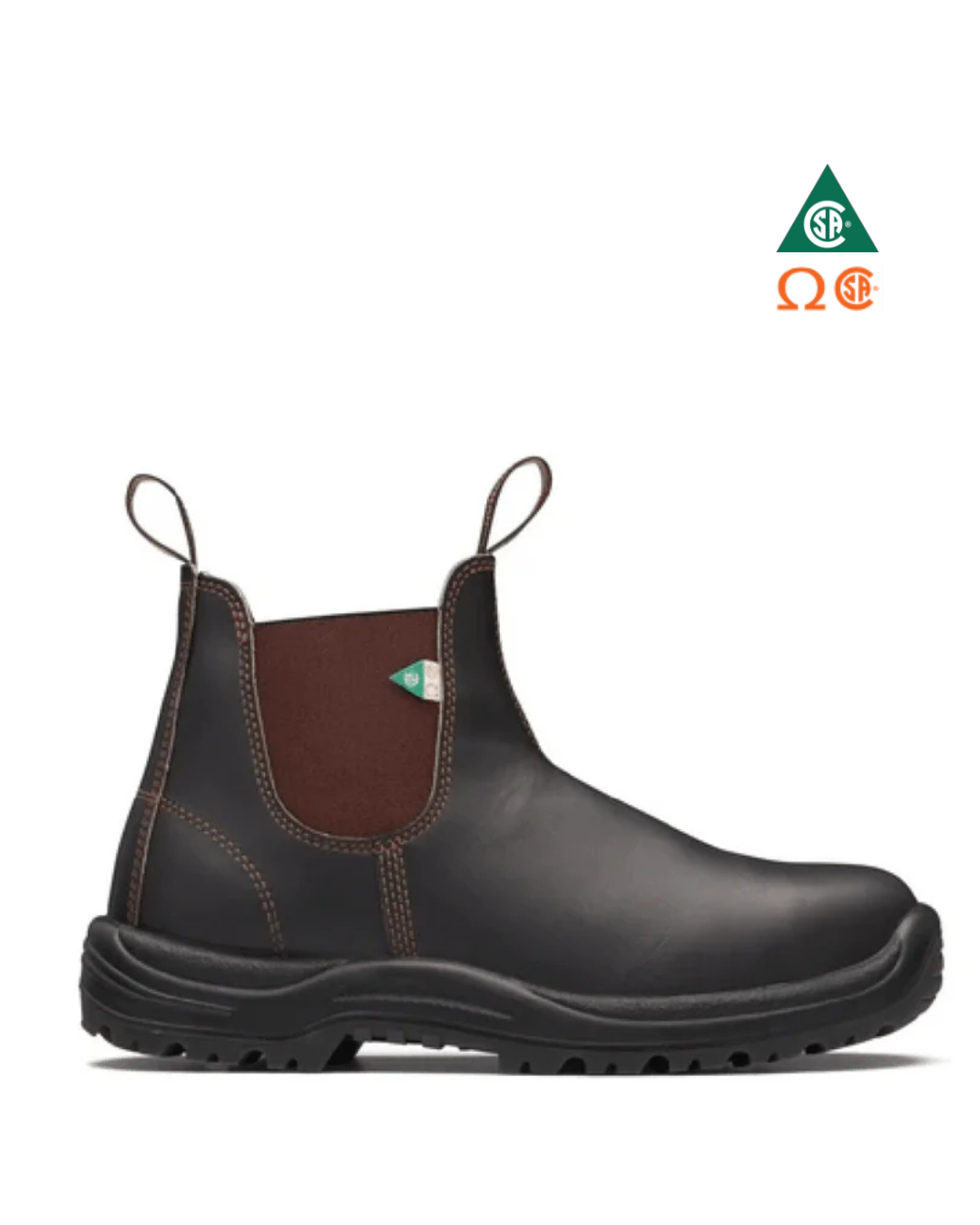 BLUNDSTONE B162 BOTTES DE SÉCURITÉ ELASTIQUES GORE 6″ BRUN – B162 | BL0206160
