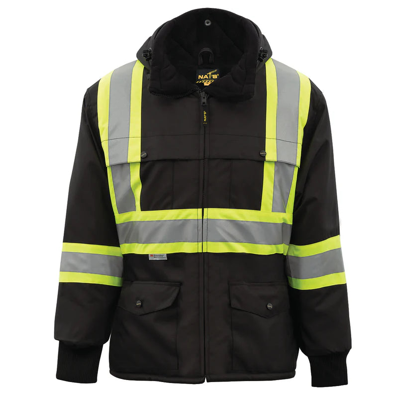 NAT’S HIGH-VISIBILITY WATERPROOF LINED COAT WK700 | NT094B700