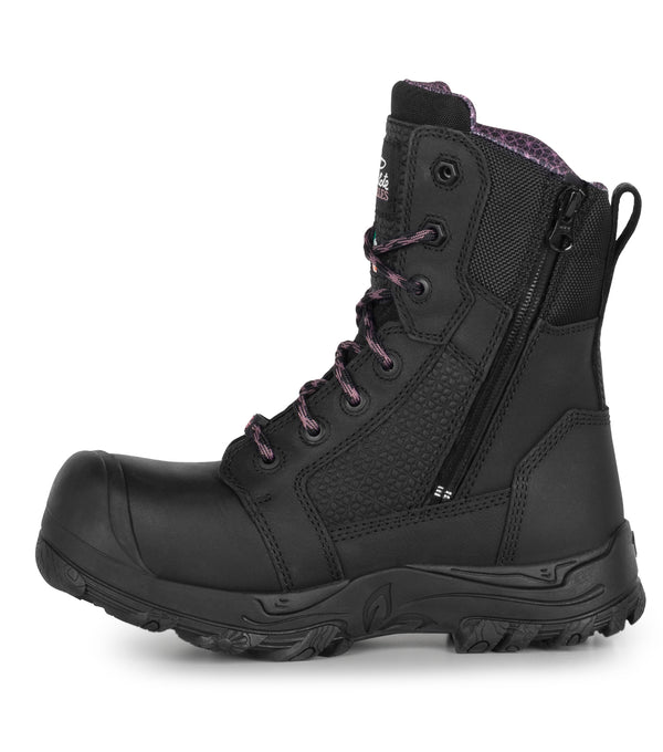 PILOTE & FILLES WOMEN'S 8″ WORK BOOTS WITH WATERPROOF LEATHER, METAL-FREE – PF6003 | NT0509003